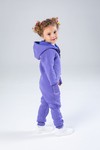 Комбинезон unisex, детский, с начесом (фиолетовый)