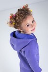 Комбинезон unisex, детский, с начесом (фиолетовый)