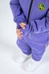 Комбинезон unisex, детский, с начесом (фиолетовый)