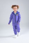 Комбинезон unisex, детский, с начесом (фиолетовый)