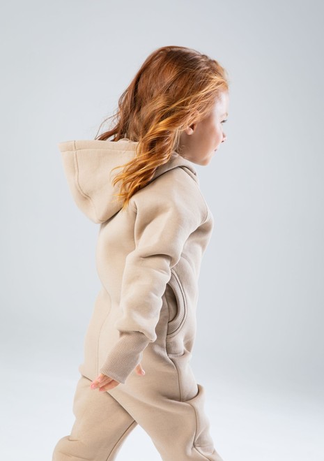Комбинезон детский, unisex, с начесом (бежевый)