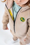 Комбинезон детский, unisex, с начесом (бежевый)