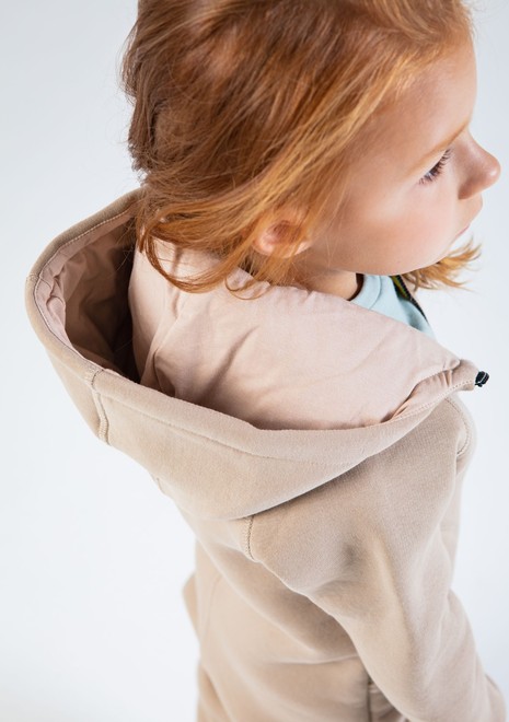 Комбинезон детский, unisex, с начесом (бежевый)