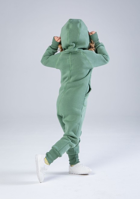 Комбинезон детский, unisex, с начесом (зеленый)