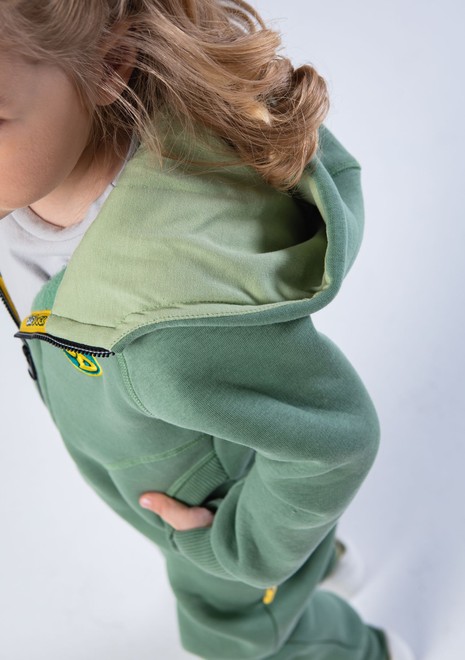 Комбинезон детский, unisex, с начесом (зеленый)