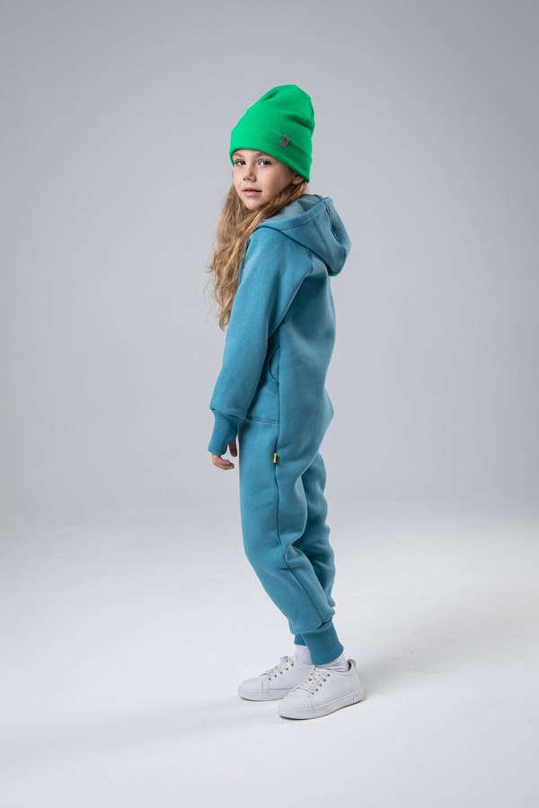 Комбинезон unisex, с начесом (голубой)