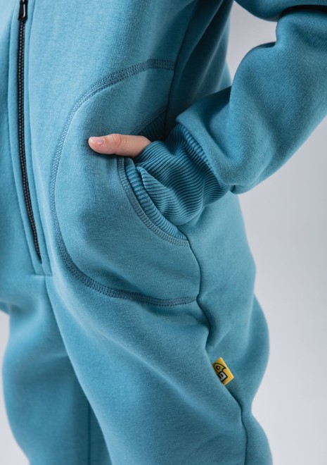 Комбинезон unisex, с начесом (голубой)