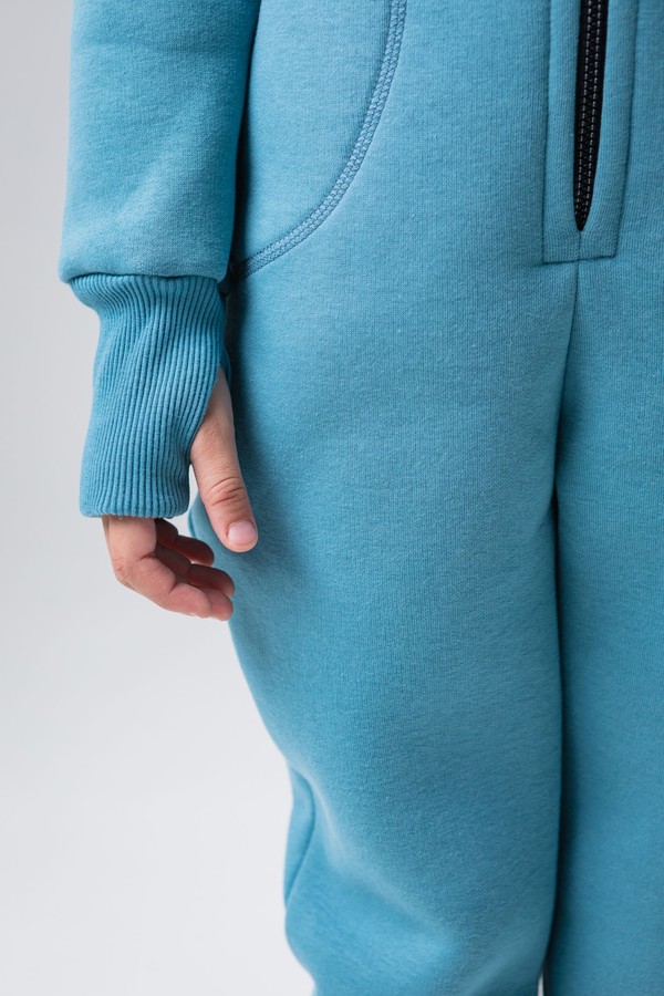 Комбинезон unisex, с начесом (голубой)