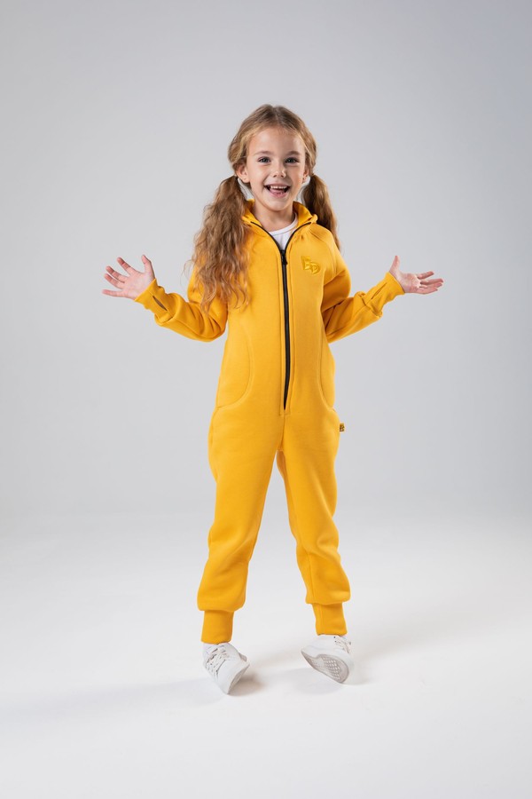 Комбинезон unisex, с начесом (желтый)