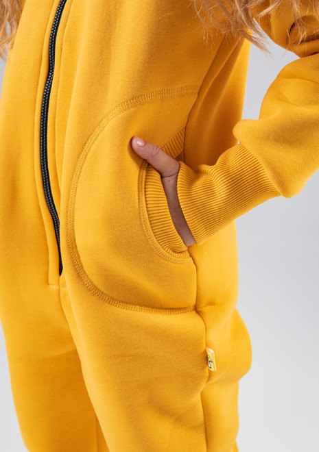 Комбинезон unisex, с начесом (желтый)