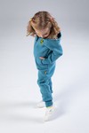 Комбинезон детский, unisex, с начесом (голубой)