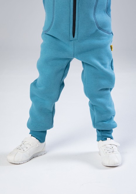 Комбинезон детский, unisex, с начесом (голубой)