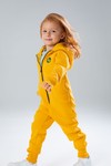 Комбинезон детский, unisex, с начесом (желтый)