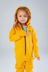 Комбинезон детский, unisex, с начесом (желтый)