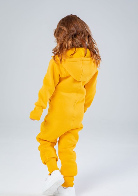 Комбинезон детский, unisex, с начесом (желтый)