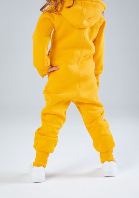Комбинезон детский, unisex, с начесом (желтый)