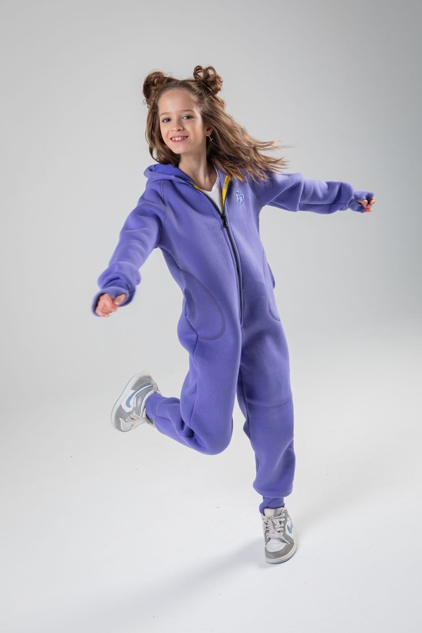 Комбинезон unisex, с начесом (фиолетовый)