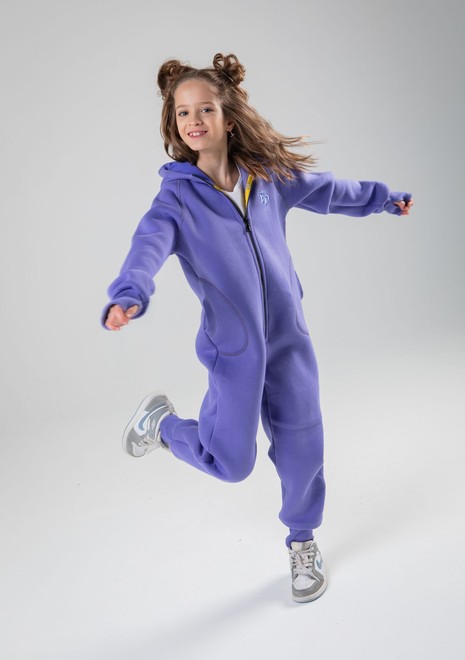 Комбинезон unisex, с начесом (фиолетовый)