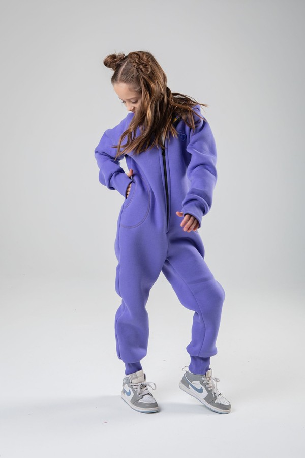 Комбинезон unisex, с начесом (фиолетовый)