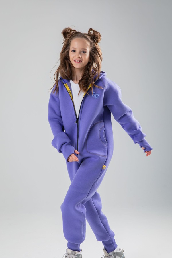 Комбинезон unisex, с начесом (фиолетовый)