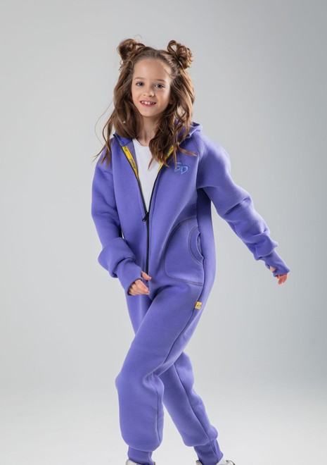 Комбинезон unisex, с начесом (фиолетовый)
