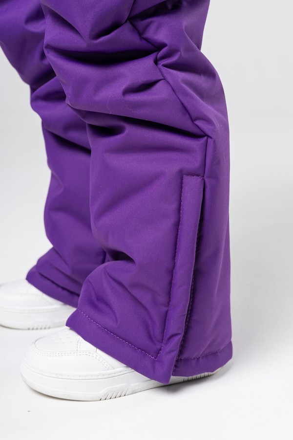 Комбинезон зимний, с мехом (фиолетовый)