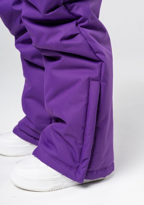 Комбинезон зимний, с мехом (фиолетовый)