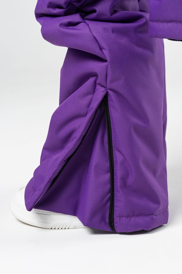 Комбинезон зимний, с мехом (фиолетовый)