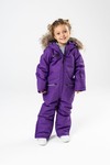Комбинезон зимний, с мехом (фиолетовый)