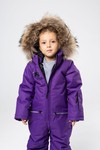 Комбинезон зимний, с мехом (фиолетовый)