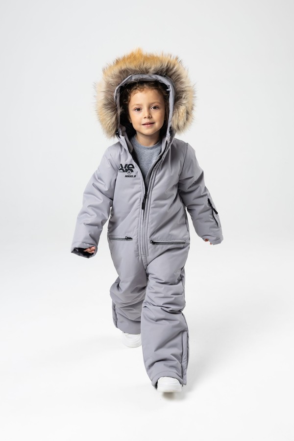 Комбинезон зимний, с мехом (пепел)