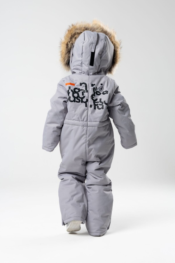 Комбинезон зимний, с мехом (пепел)