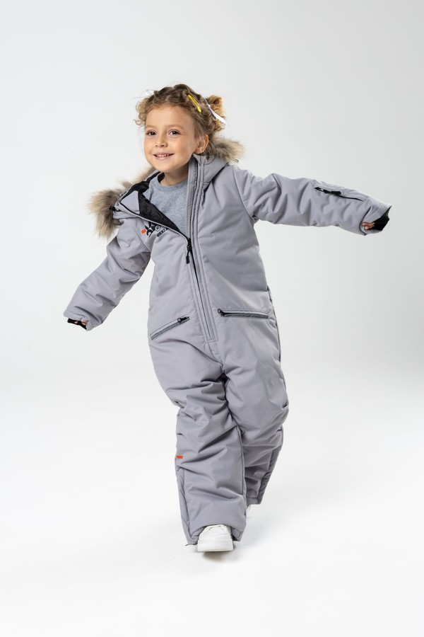 Комбинезон зимний, с мехом (пепел)