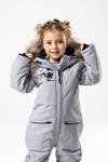 Комбинезон зимний, с мехом (пепел)