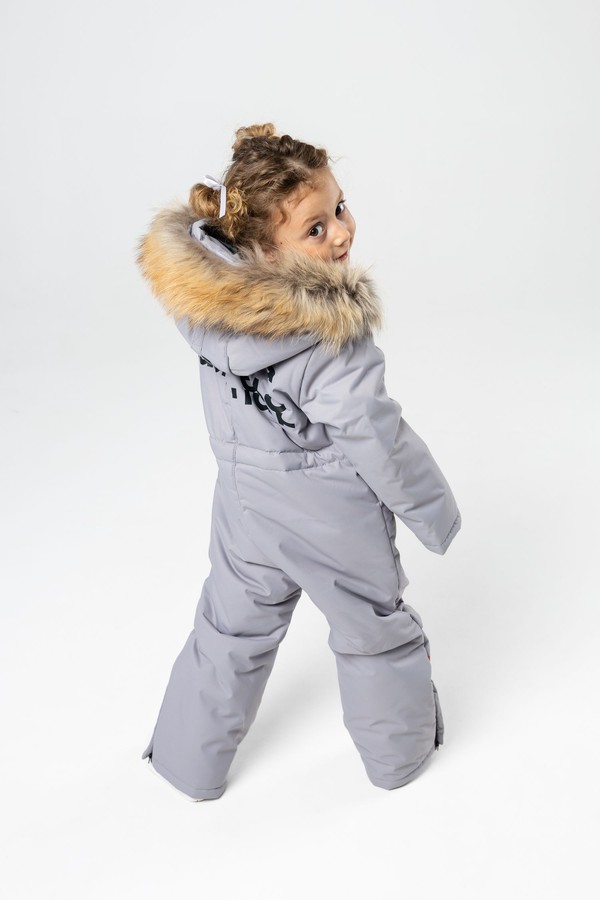 Комбинезон зимний, с мехом (пепел)
