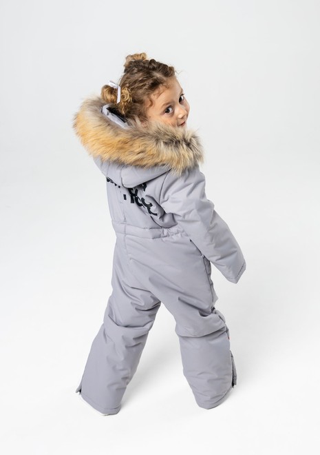 Комбинезон зимний, с мехом (пепел)