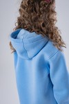 Худи unisex, из футера с начесом (небесный)