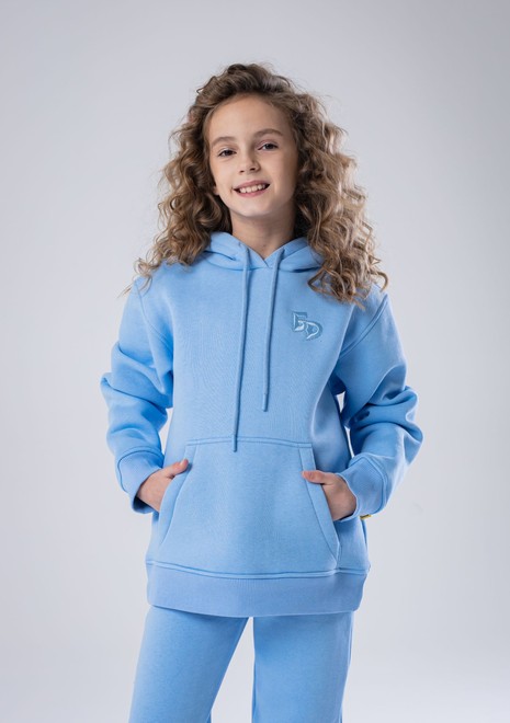 Худи unisex, из футера с начесом (небесный)