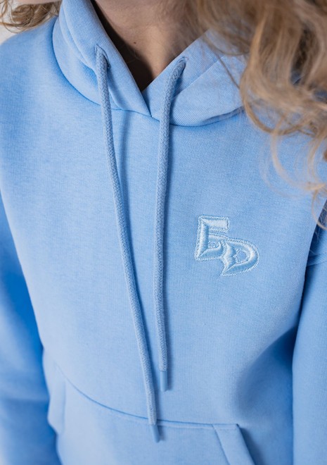 Худи unisex, из футера с начесом (небесный)