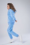 Худи unisex, из футера с начесом (небесный)