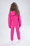 Худи unisex, из футера с начесом (фуксия)