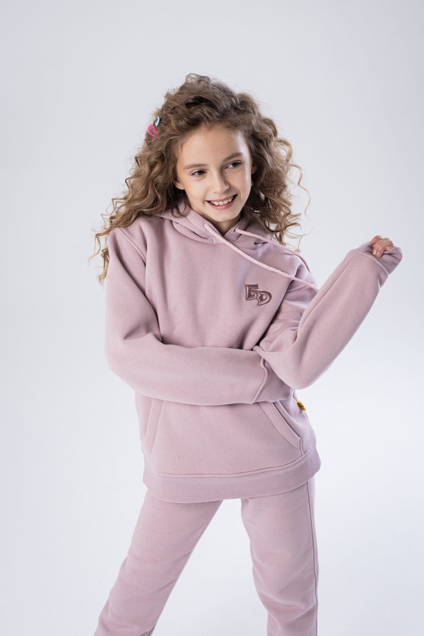 Худи unisex, из футера с начесом (сиреневый)