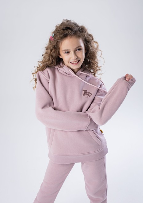 Худи unisex, из футера с начесом (сиреневый)