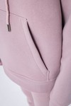 Худи unisex, из футера с начесом (сиреневый)