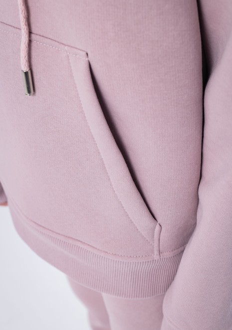 Худи unisex, из футера с начесом (сиреневый)