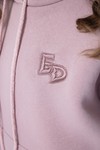 Худи unisex, из футера с начесом (сиреневый)