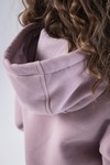 Худи unisex, из футера с начесом (сиреневый)