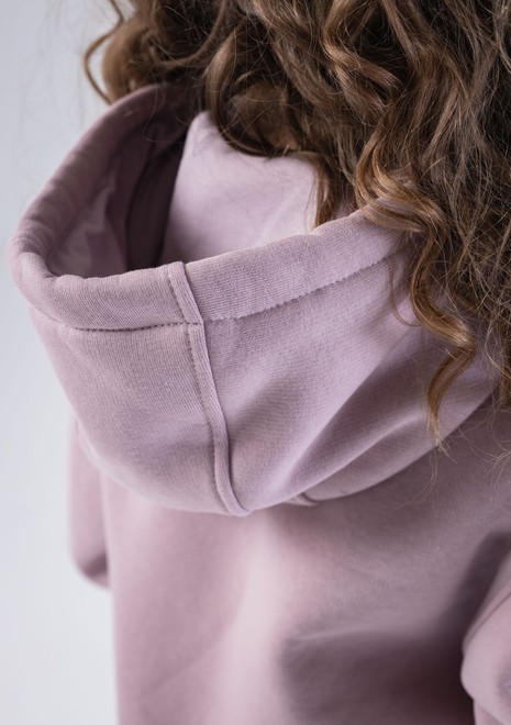 Худи unisex, из футера с начесом (сиреневый)