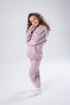Худи unisex, из футера с начесом (сиреневый)