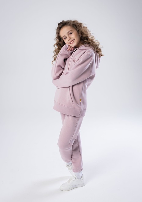 Худи unisex, из футера с начесом (сиреневый)